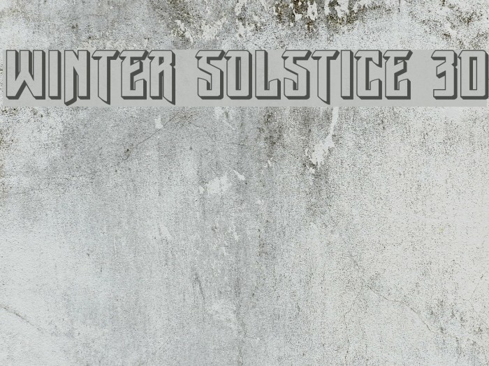 Winter Solstice 3D Fuentes examples