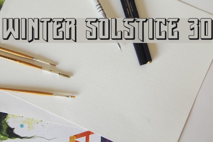 Winter Solstice 3D Fuentes examples