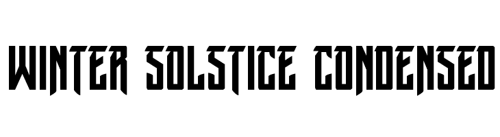 Winter Solstice Condensed  les polices de caractères gratuit tlcharger