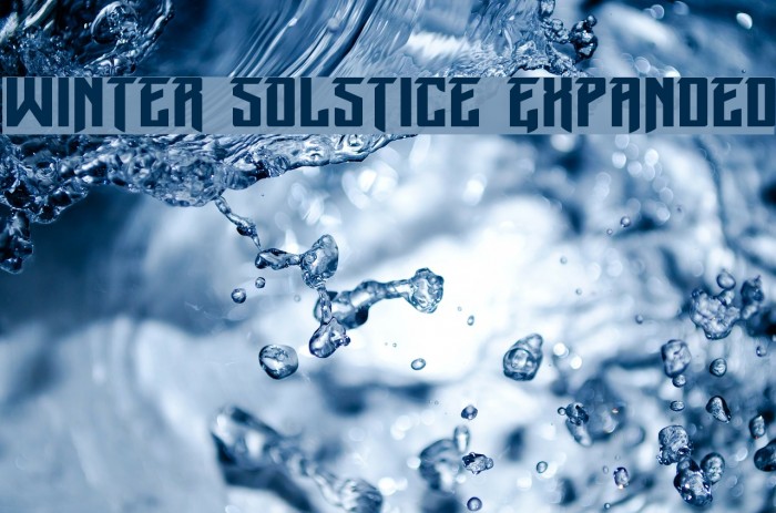 Winter Solstice Expanded Font examples