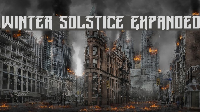 Winter Solstice Expanded Font examples