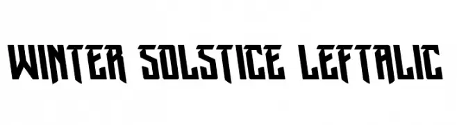Winter Solstice Leftalic  नि: शुल्क फ़ॉन्ट्स डाउनलोड