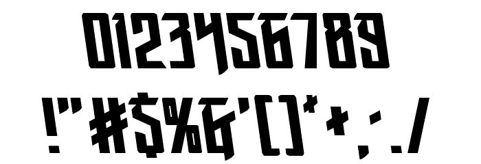 Winter Solstice Leftalic Font OTHER CHARS