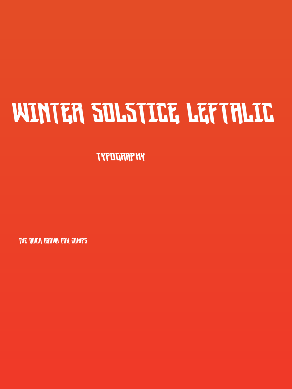 Winter Solstice Leftalic Poster