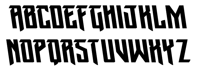 Winter Solstice Leftalic Font LOWERCASE