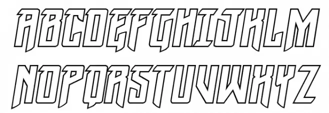 Winter Solstice Outline Italic Fuentes MAYÚSCULAS