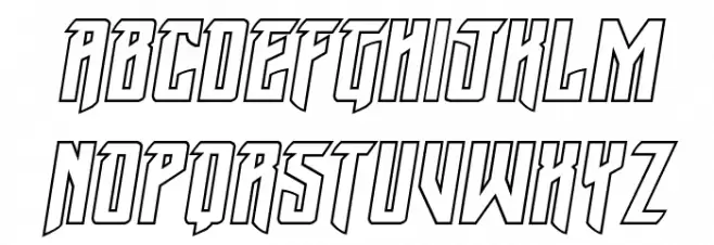 Winter Solstice Outline Italic خط أحرف صغيرة