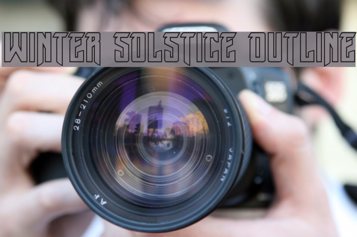 Winter Solstice Outline Font examples