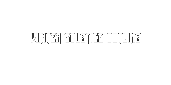 Winter Solstice Outline Logo