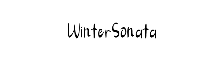 Winter Sonata  Скачать бесплатные шрифты
