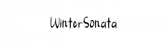 Winter Sonata  font caratteri gratis