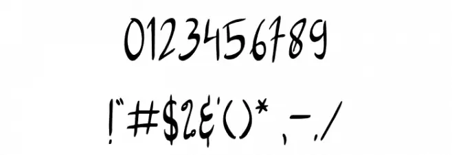 Winter Sonata Font OTHER CHARS