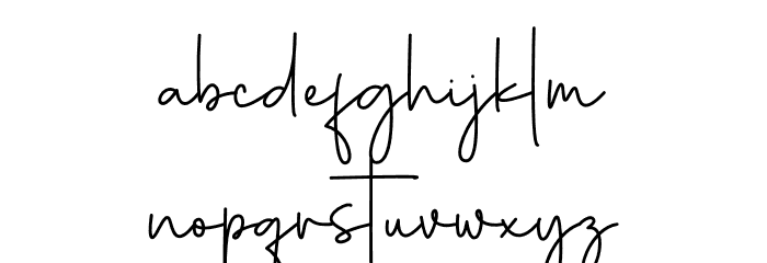Winter Sonata Font LOWERCASE