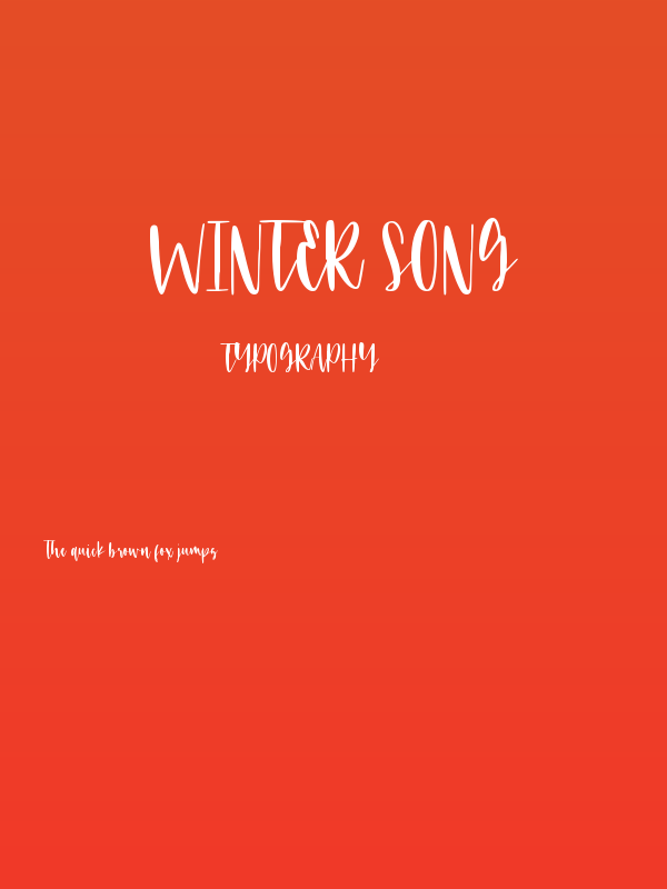 Winter Song Poster