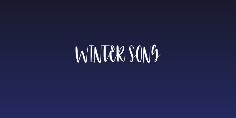 Winter Song Social Header