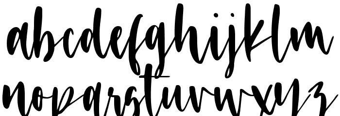 Winter Song Font LOWERCASE