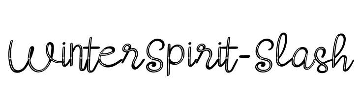 Winter Spirit-Slash फ़ॉन्ट