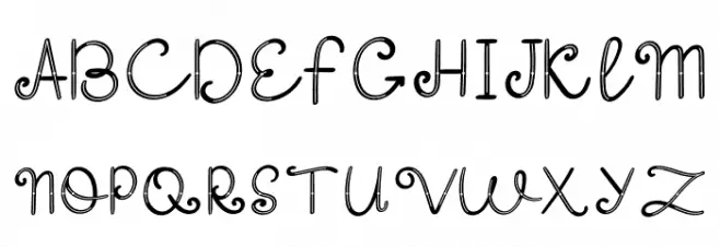 Winter Spirit-Slash Schriftart Groß