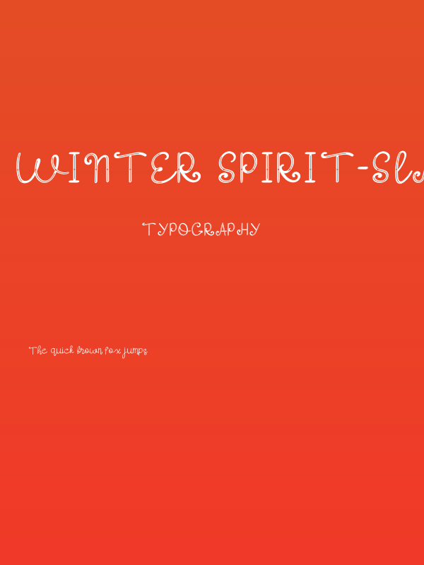 Winter Spirit-Slash Poster