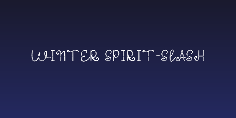 Winter Spirit-Slash Social Header