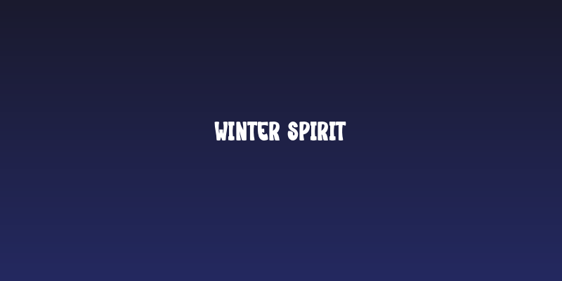 Winter Spirit Social Header