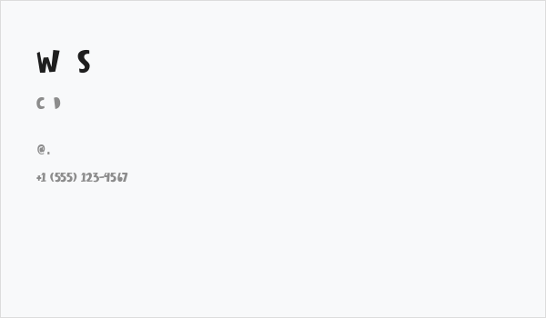 Winter Spring Business Card