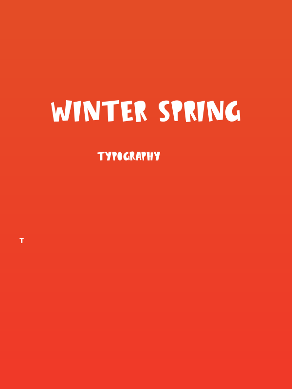 Winter Spring Poster