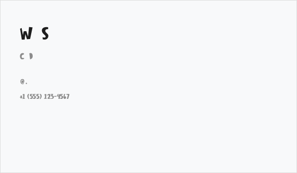 Winter Spring Business Card