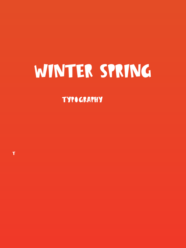 Winter Spring Poster