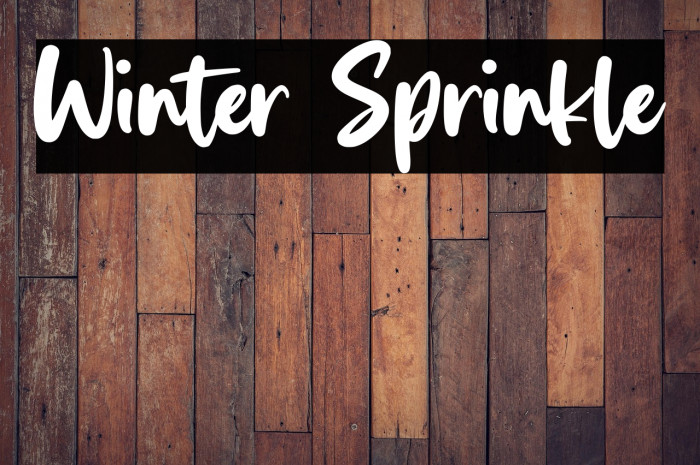 Winter Sprinkle Example 1