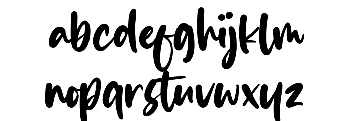 Winter Sprinkle Font LOWERCASE