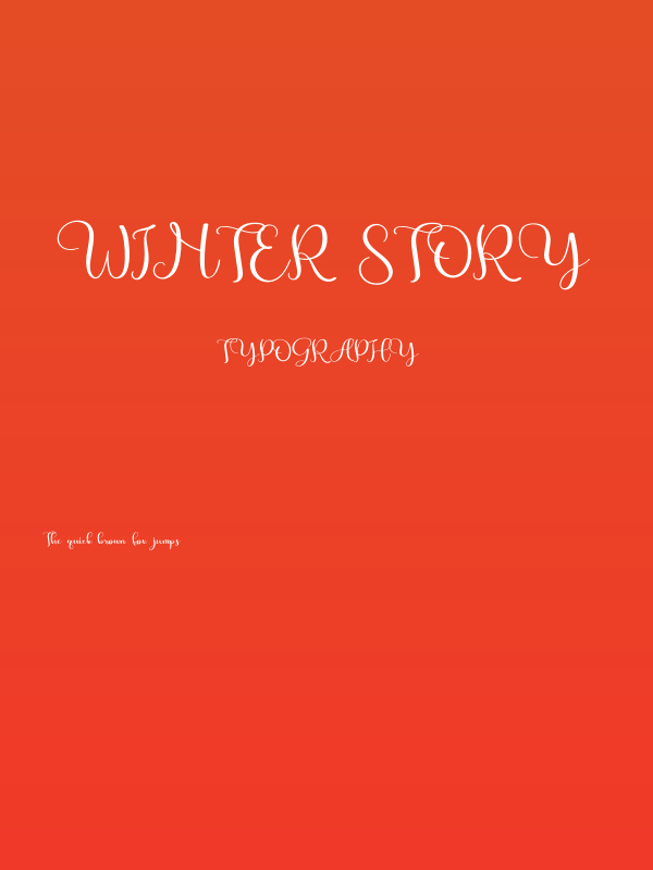 Winter Story Poster