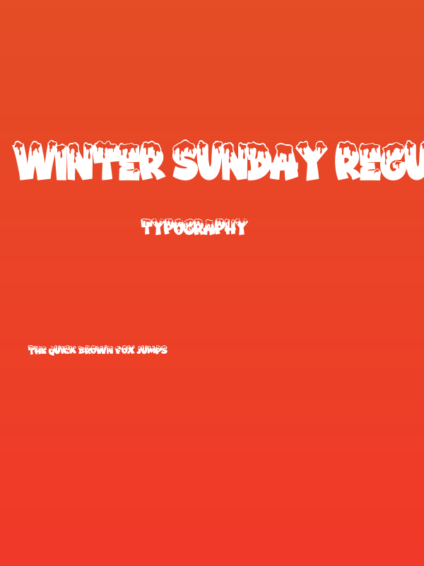 Winter Sunday Regular Poster