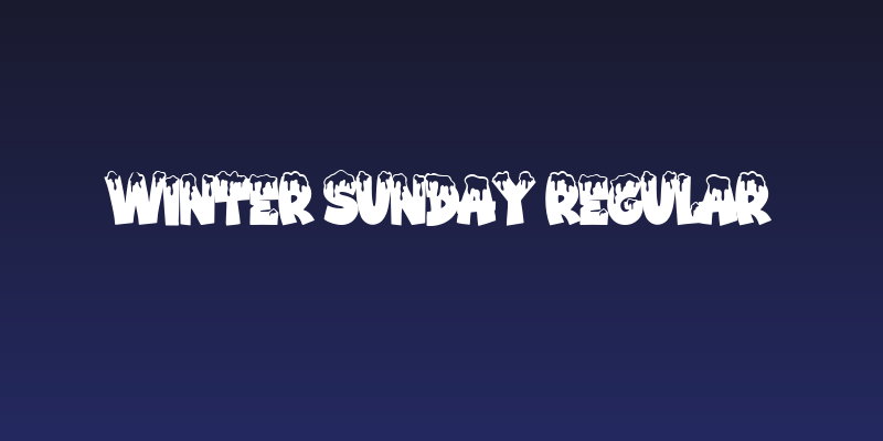 Winter Sunday Regular Social Header
