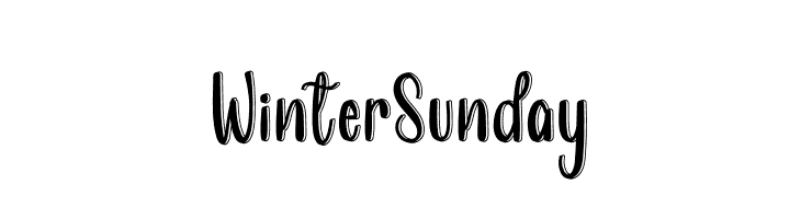 Winter Sunday  Fuentes Gratis Descargar