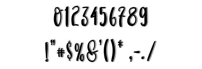 Winter Sunday Font OTHER CHARS