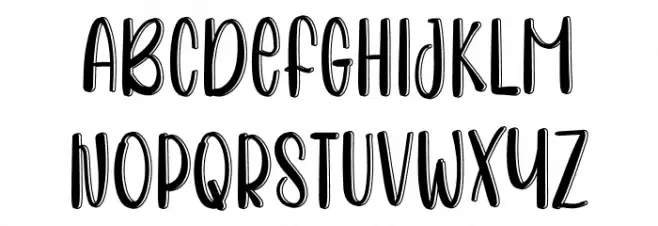 Winter Sunday Schriftart Groß