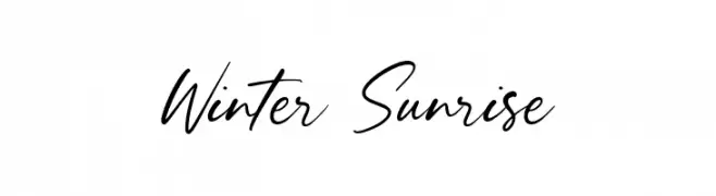 Winter Sunrise  Fuentes Gratis Descargar