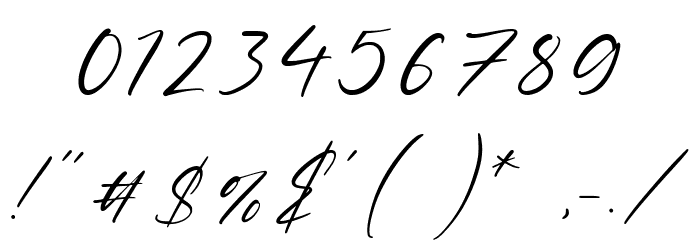 Winter Sunrise Font OTHER CHARS