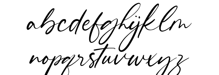 Winter Sunrise Font LOWERCASE