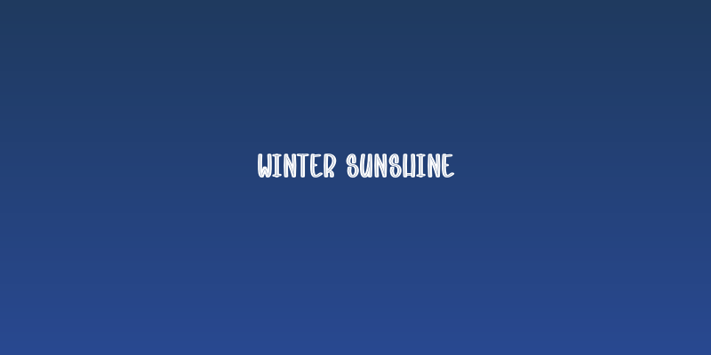 Winter Sunshine Social Header