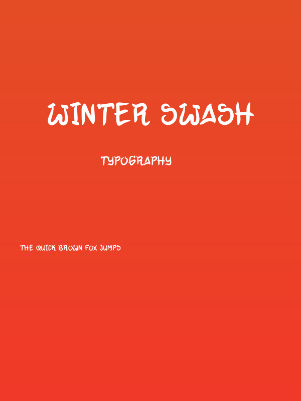 Winter Swash Poster