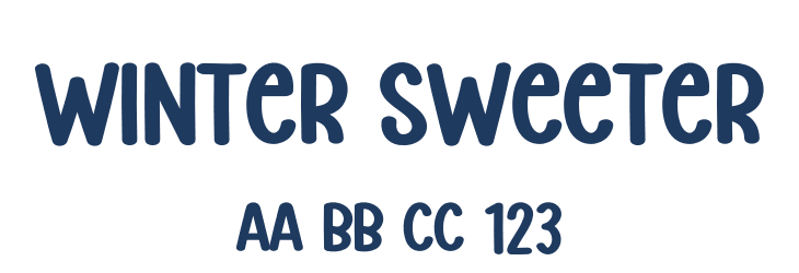 Winter Sweeter Font Preview