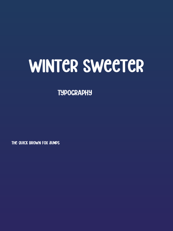 Winter Sweeter Poster