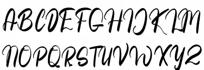Winter Time Schriftart Groß