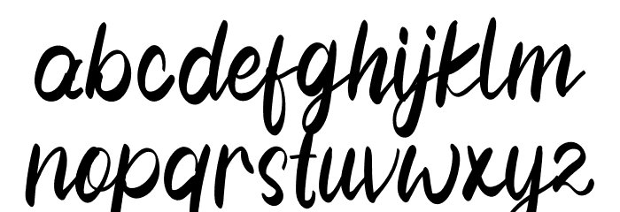 Winter Time Font LOWERCASE