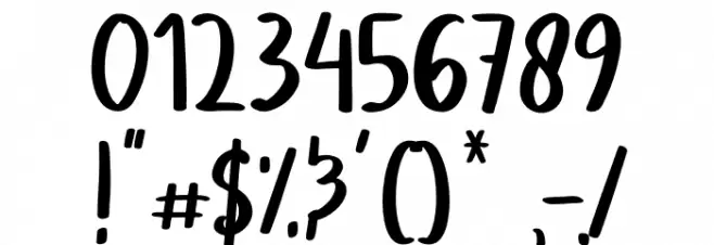 Winter Trees Font OTHER CHARS