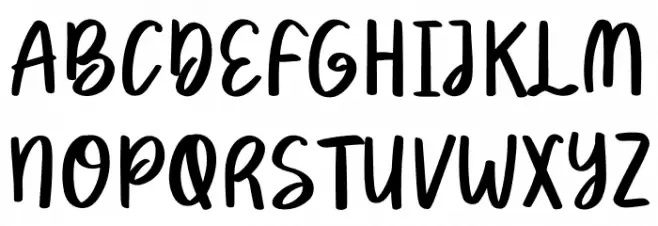 Winter Trees Font UPPERCASE