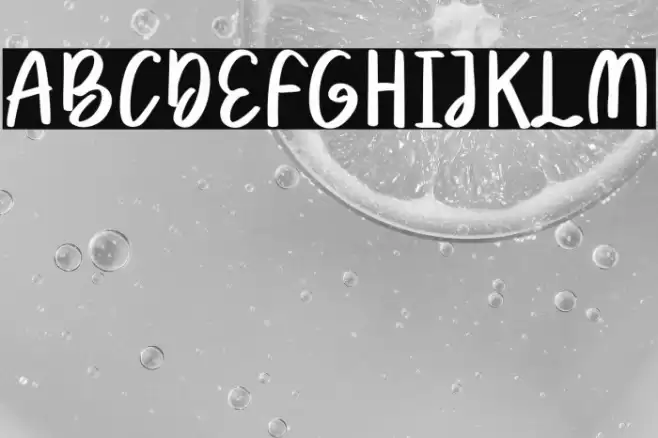 Winter Trees Font examples