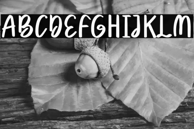 Winter Trees Font examples